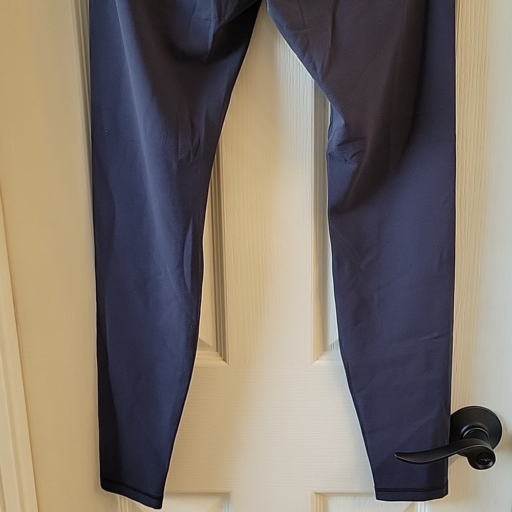 Women's M High-Waisted Leggings Grayish Blue M - Picture 15 of 16